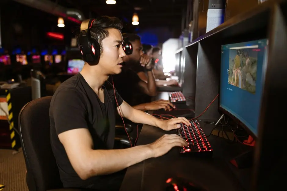 Suasana turnamen game mobile di kafe